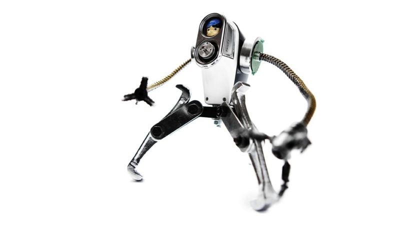 Illustration for article titled This Awesome Robot Art Was Built With Broken Toys and Old Electronics
